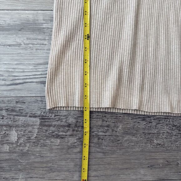 Olive And Oak Knit Dress Women’s Size XS Sexy Minimalist Bodycon Beige - Picture 4 of 7